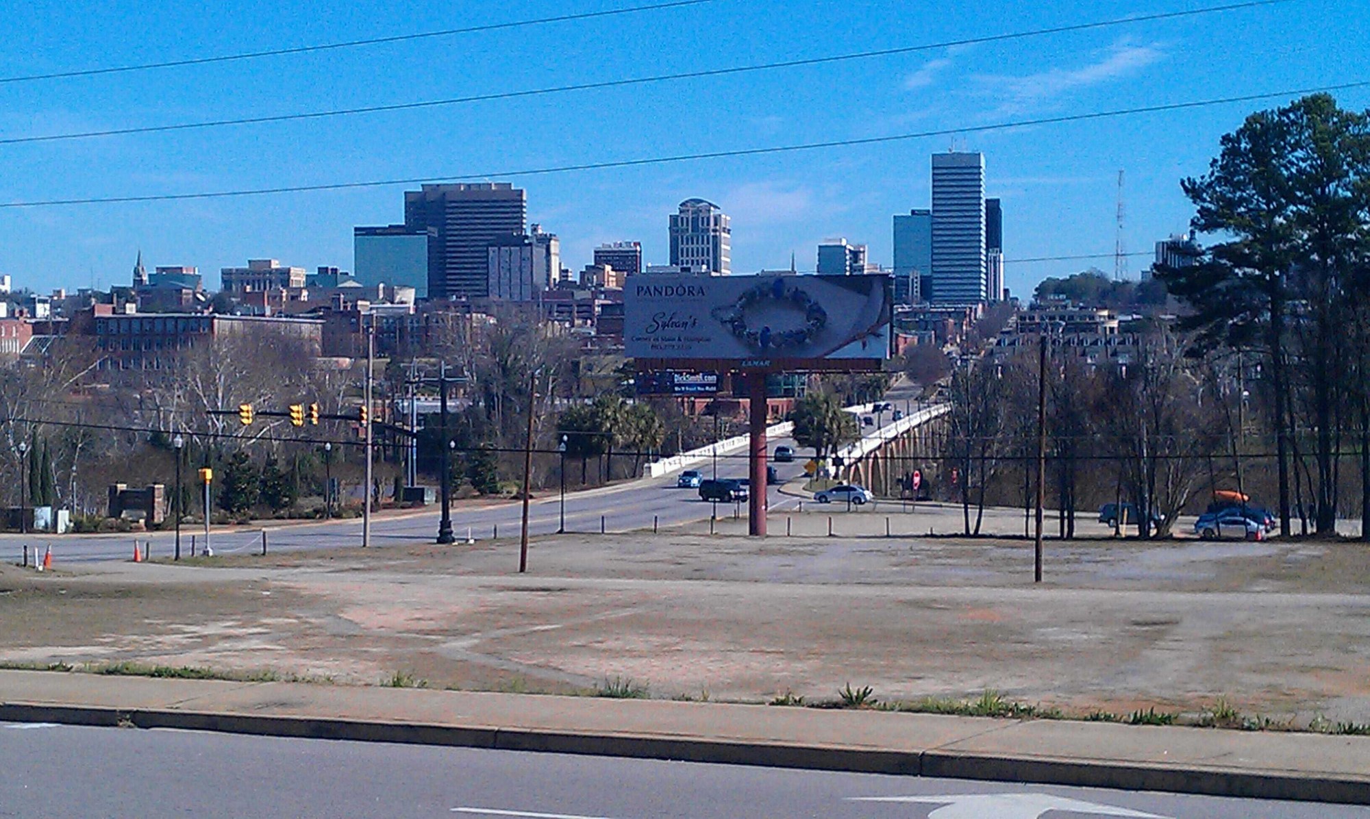 Downtown Columbia, South Carolina, skyline viewed from West Columbia.